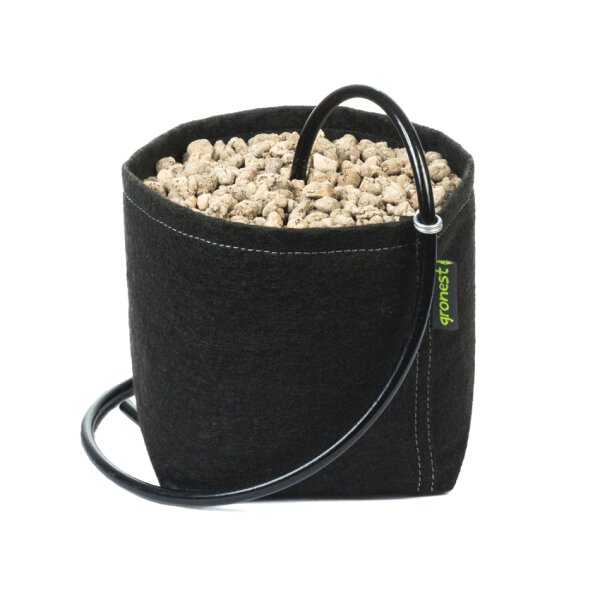 Gronest 2l Stofftopf | PET | 12 x 12 x 14cm | | inkl. Innenwurzelflies