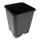 Topf, viereckig, schwarz, 18 x 18 x 23 cm, 6 L