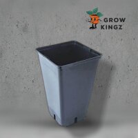 Topf, viereckig, schwarz, 12 x 12 x 20 cm, 2 L