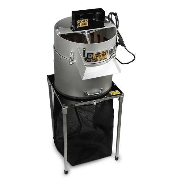 Trimpro Rotor Workstation, Erntemaschine inkl. Gestell, aufgebaut 45,5 x 45,5 x 73 cm