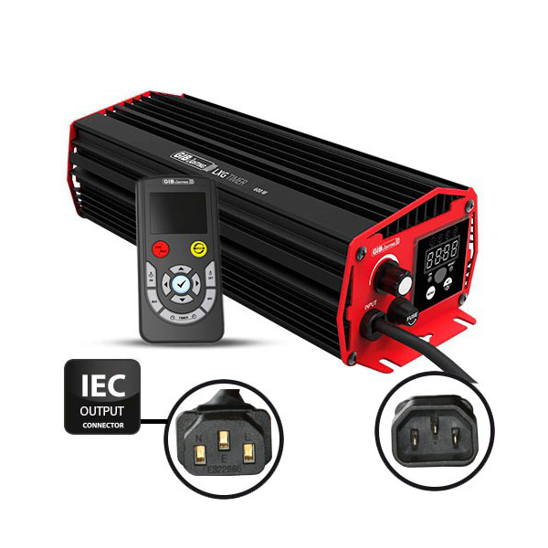 GIB Lighting LXG Timer 2.0 600 W, elektronisches Vorschaltgerät, IEC-Connector, Fernbedienung