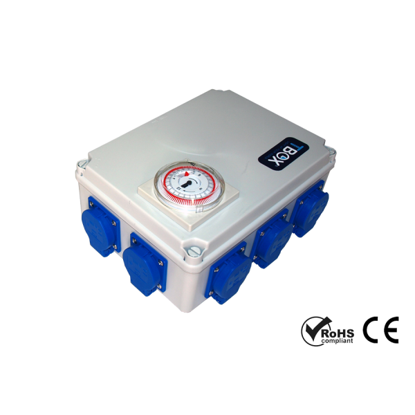 Tempo Box TBOX 8, Zeitschaltuhr, 230 V, max. Leistung 2520 W pro Anschluss, IP20