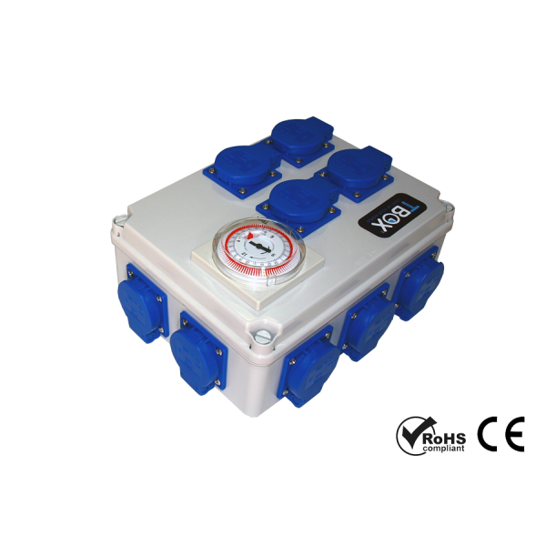 Tempo Box TBOX 12, Zeitschaltuhr, 230 V, max. Leistung 2520 W pro Anschluss, IP20