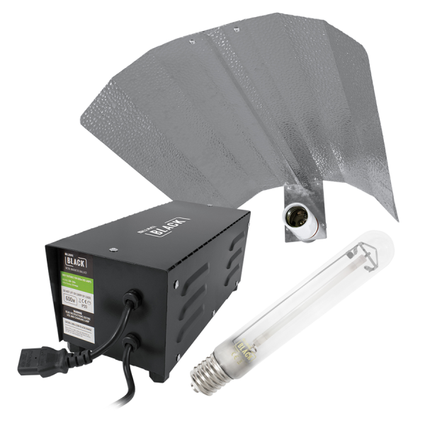 LUMii Black magnetisches Vorschaltgerät 600 W, HPS Lampe 600 W, Reflektor, 10er Set