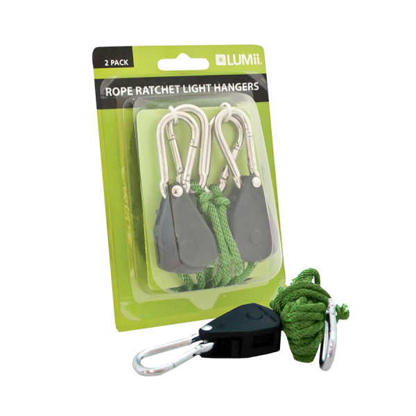 LUMii Rope Ratchet bis 40 kg, 2,4 m Seillänge, 2 Stk je Pckg light hanger
