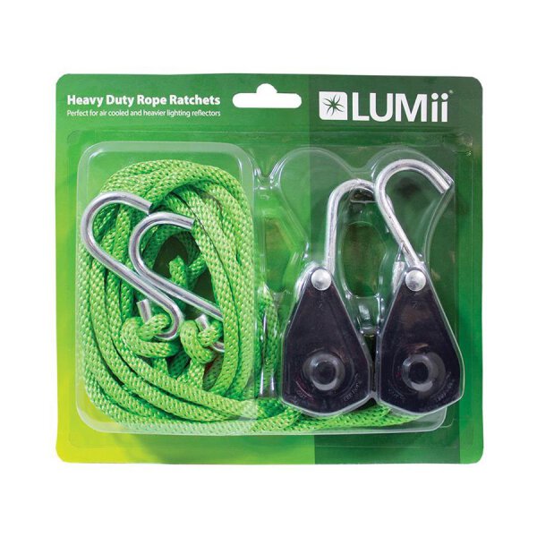 LUMii Rope Ratchet bis 65 kg, 2 Stk je Pckg light hanger