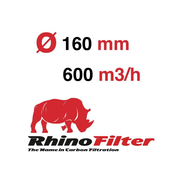 Rhino Pro 600m3/h Flansch ø=160, H=300 mm ca. 4,9kg