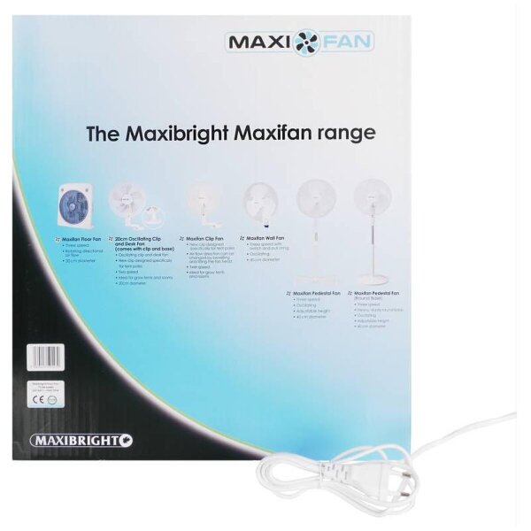 MaxiFan Boxventilator, 30cm, 50W