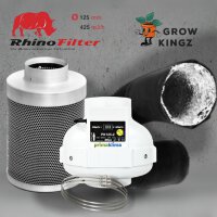 Grow Abluftset Prima Klima mit Rhino Aktivkohlefilter...