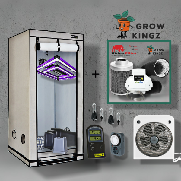 Homebox 80x80x180 cm Growbox Set LED Lumatek ATS 200W Pro