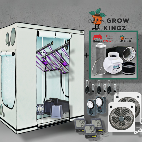Homebox 300 x 150 x 220 cm Growbox Set LED 2x Lumatek ZEUS 600W PRO 2.9