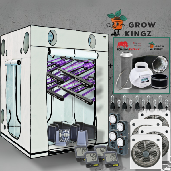 Homebox 240x240x220 cm Growbox Set LED 4x Lumatek ZEUS 465W PRO 2.9