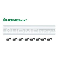 Homebox Spare Parts | 4 Stangen 100cm | Ø 22mm | 8...